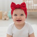 BABYGIZ Baby Girl Headbands-Infant,Toddler Cotton Handmade Hairbands with Bows Child Hair Accessories (Red) - Image 9