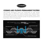 COSMO COS-668ICS900 36 in. Lumin Collection 380 CFM Ducted Island Range Hood, Soft Touch Controls, LED Lights, Stainless Steel - Image 2