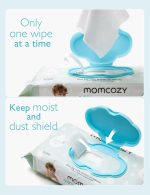 Momcozy Baby Wipes-Extra Large Size Design, 99% Water Based, Unscented & Hypoallergenic, Cleansing & Moisturizing Baby Wipes for Sensitive Skin, 12 Flip-Top Packs (720 Wipes Total) - Image 2
