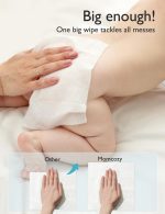 Momcozy Baby Wipes-Extra Large Size Design, 99% Water Based, Unscented & Hypoallergenic, Cleansing & Moisturizing Baby Wipes for Sensitive Skin, 12 Flip-Top Packs (720 Wipes Total) - Image 4
