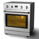 30-Inch Freestanding Electric Range with 4.8 Cu.Ft Convection Oven, 4 Powerful Burners, 6 Cooking Functions, Smooth Glass Cooktop, and Integrated Timer for Modern Kitchens - Image 2