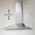 Hermitlux Range Hood 30 inch Stainless Steel, Wall Mount Vent Hood for Kitchen with Charcoal Filter, Ducted/Ductless Convertible - Image 7
