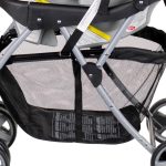 Baby Trend Snap N Go EX Polyester Lightweight Foldable Universal Single Infant Car Seat Carrier with 2 Cup Holder and Covered Compartment, Black - Image 2