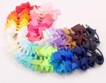 CÉLLOT Baby Hair Ties with Bows,50pcs 2inch Baby Hair Bows Durable Rubber Bands Ponytail Holders Toddler Essential Hair Accessories for Infants Baby Girls in Pairs - Image 2