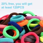Baby Hair Ties, Cotton Toddler Hair Ties for Girls, Kids Seamless Hair Bands, Girls Elastic Ponytail Holders, Diameter 0.97 Inch and Assorted Colors by Qarwayoc - Image 8