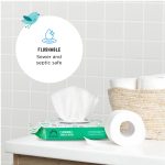 Amazon Brand - Mama Bear Toddler Toilet Wipes, Fragrance Free, Plant-Based Hypoallergenic, 336 Count, 8 Packs of 42 - Image 6