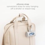 Ubbi Retractable On the Go Bag Dispenser for Travel, Diaper Bag Accessory Must Have for Newborn, Helpful Item, Baby Gift, Lavender Scented, Gray - Image 5