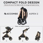 Accombe 2 in 1 Baby Stroller, Convertible Bassinet Pushchair for Infants and Newborns 0-36 Months - Image 2