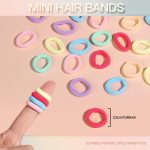 YGDZ Baby Hair Ties, 300pcs Elastic Toddler Hair Ties for Little Girls Kids, Small Mini Hair Bands Soft Ponytail Holders Hair Accessories, Multicolor - Image 7