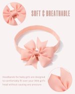 jollybows 40pcs Baby Girls Grosgrain Ribbon Hair Bows Headbands 3" Hair Band Hair Accessories for Infants Newborn Toddler - Image 5