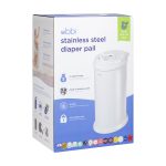 Ubbi Steel Diaper Pail, Odor Locking, No Special Bag Required, Award-Winning, Registry Must-Have, White - Image 14