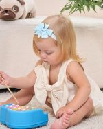 jollybows 40pcs Baby Girls Grosgrain Ribbon Hair Bows Headbands 3" Hair Band Hair Accessories for Infants Newborn Toddler - Image 7