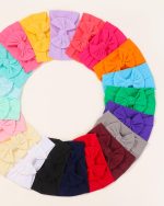 jollybows 20pcs Baby Girls Nylon Headbands Turban Hair Bows Hair Band Elastic Hair Accessories for Kids Toddlers Infants Newborn - Image 5
