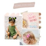 2" Baby Hair Clips Fully Lined Bows Tiny Alligator Clips for Infants and Toddlers in Pairs - Image 3