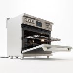 Induction Hardware 36 Inch Professional Induction Range with Convection Oven, Air Fry, 5 Burner Electric Stove, Pizza Stone - Stainless Steel - Image 5