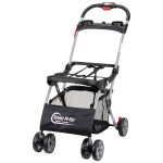 Baby Trend Snap N Go EX Polyester Lightweight Foldable Universal Single Infant Car Seat Carrier with 2 Cup Holder and Covered Compartment, Black