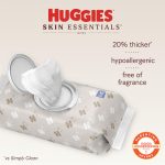 Huggies Skin Essentials Baby Wipes, Hypoallergenic, 99% Water, 10 Flip Top Packs (560 Wipes Total) - Image 8