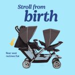 Graco DuoGlider Double Stroller | Lightweight Double Stroller with Tandem Seating, Glacier - Image 7
