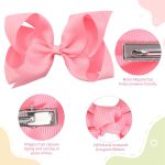 Oaoleer Hair Bows for Girls, 30 Colors 6 Inch Grosgrain Ribbon Hair Bows Clips Alligator Clips Barrettes Hair Accessories, Back to School, Party, Photography, Christmas, Travel - Image 4
