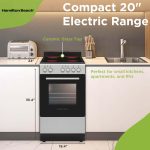 Hamilton Beach 20” Electric Range and Oven with VitroCeramic Cooktop, Heavy-Duty Knobs, Inox Stainless Steel - Image 12