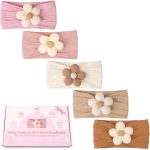 CÉLLOT 5 Pcs Baby Flower Headbands Baby Girls Nylon Headbands Soft Hairbands Hair Accessories for Newborn Infant Toddler Kids - Image 9