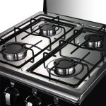 20" Freestanding LPG Stove - Equipped with 4 coil burners and Oven with Stainless Steel Stove (Black: Automatic Ignition) - Image 5