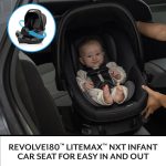 Evenflo Shyft Intuiti Travel System with Revolve180 LiteMax™ NXT Rotating Rear-Facing Lightweight Preemie and Infant Car Seat 3-30 lbs. (Fossil Gray) - Image 9