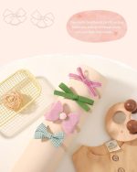 doboi Baby Girl Headbands 24PCS Nylon Linen Handmade Hairbands with Hair Bows and Accessories for Newborns, Infants, Toddlers, and Little Kids - Image 7