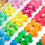 CÉLLOT Baby Hair Clips 50Pcs Tiny 2" Baby Hair Bows Fully Covered Barrettes Clips for Baby Girls Infants and Toddlers,25 Colors in Pairs - Image 4
