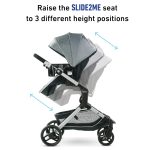 Graco Modes Nest Travel System, 3-in1 Modular Carseat Stroller Combo, Adjustable Slide2Me Infant Car Seat Carrier to Toddler Stroller, Includes the SnugRide DLX Infant Car Seat, Sullivan - Image 6