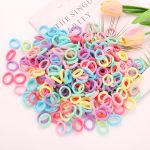 200 Pack Hair Ties BEoffer Baby Toddlers Girls Elastics Hair Bands No Damage Multicolor Colorful Small Rubber Bands Ponytail Pigtails Holders Not Harm to Hair (Macaron) - Image 4