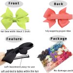CÉLLOT Baby Hair Clips 50Pcs Tiny 2" Baby Hair Bows Fully Covered Barrettes Clips for Baby Girls Infants and Toddlers,25 Colors in Pairs - Image 9