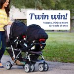 Graco DuoGlider Double Stroller | Lightweight Double Stroller with Tandem Seating, Glacier - Image 8