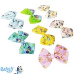 Bluey Kids Hair Bows - Hair Accessories Gift Set - Bluey Hair Bow - 7 Pcs 4 Inch Bow Bundle - HairBows for Girls - Different Bluey print on each clip - Alligator Clip - Ages 3 + - Image 7