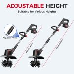 Cordless Electric Tiller – 8.0Ah Battery, 9" Width, 48 Steel Tines - Image 8