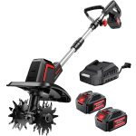 Cordless Electric Tiller – 8.0Ah Battery, 9" Width, 48 Steel Tines