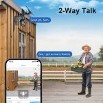 No WiFi Security Cameras Wireless Outdoor with Solar Power, 2K HD Video, Human Motion Sensor, 360° PTZ, Color Night Vision, 2-Way Talk, and IP66 Weatherproof Rating - Image 3