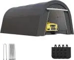 Heavy Duty Carport , All-Weather, 2 Roll-up Doors, 4 Cloth Bags