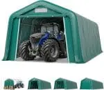 Portable Carport – 11x24 ft, Roll-Up Zipper Doors, Vents, Waterproof