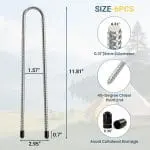 Heavy Duty Carport , All-Weather, 2 Roll-up Doors, 4 Cloth Bags - Image 2