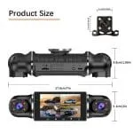 4-Channel 360° Car Dash Cam – 1080P, WiFi, Night Vision, 32GB - Image 4